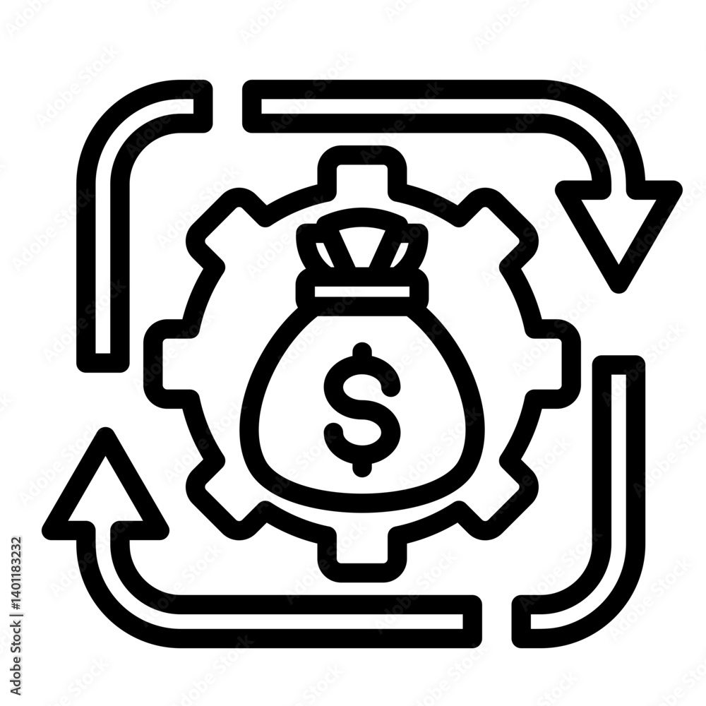 Working Capital Icon Element For Design Working Capital Icon Element For Design