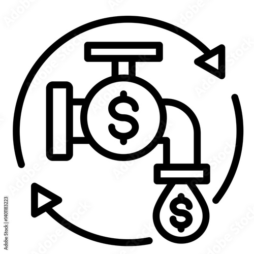 Liquidity Analysis  Icon Element For Design	
