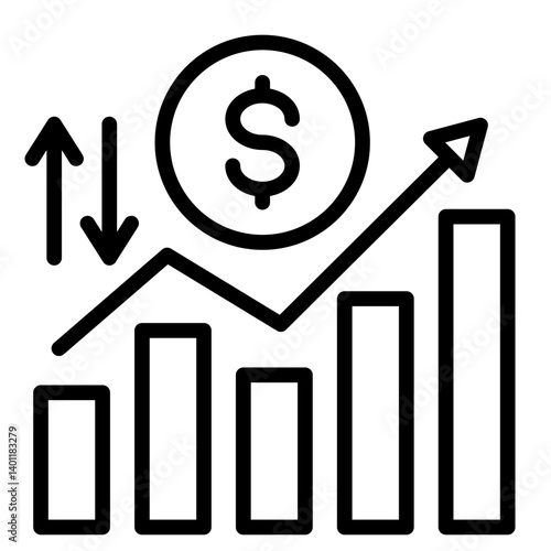 Profit And Loss  Icon Element For Design	