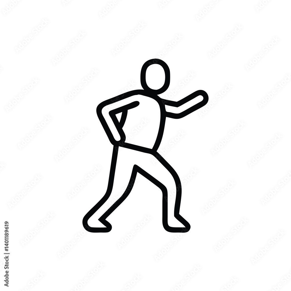 Minimalist Vector Illustration Of A Person Running Or Jogging For Health And Fitness Promotion Minimalist Vector Illustration Of A Person Running Or Jogging For Health And Fitness Promotion