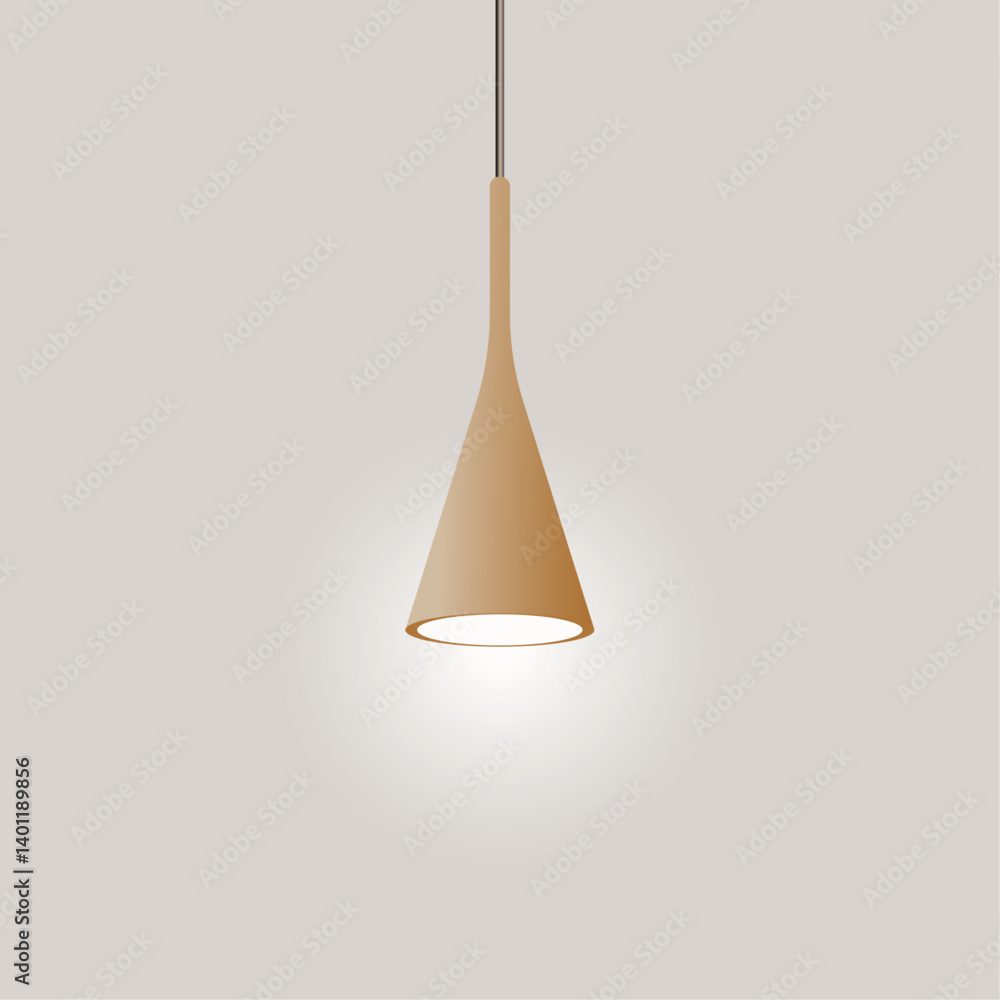 Fototapeta premium pendant lamp, realistic design