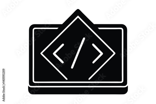 Free Download Icon representing programming and website development showing code snippets symbol - GFXLoad