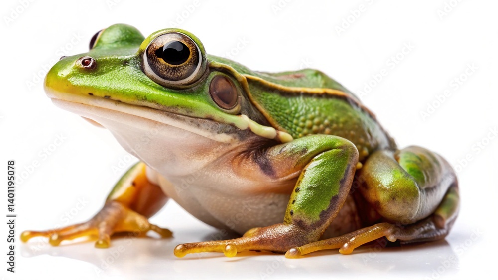 frog on white background frog on white background
