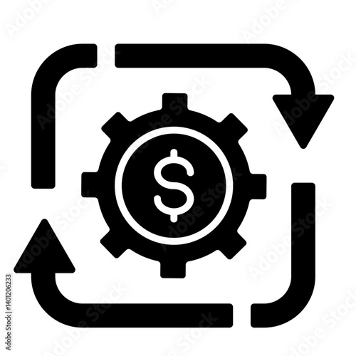 Cash Outflow  Icon Element For Design	