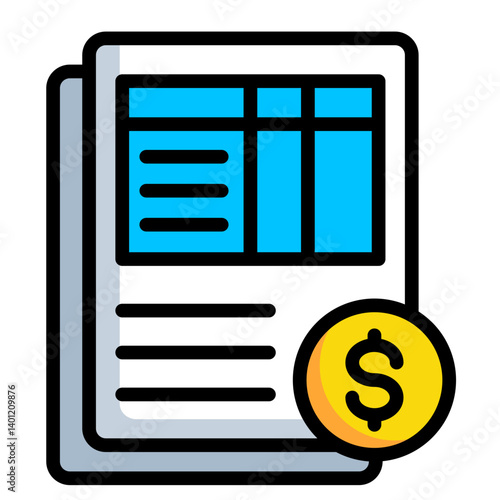 Invoice Management  Icon Element For Design	