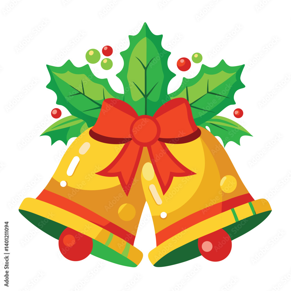 Christmas bells on white background Christmas bells on white background