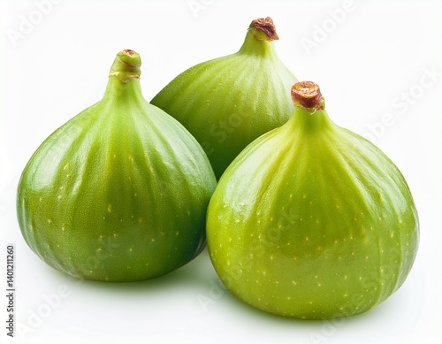 Wallpaper Mural green fig isolated on white background full depth of field Torontodigital.ca