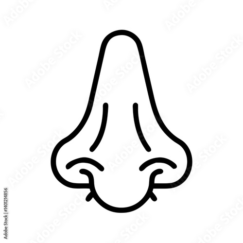 Nose Icon - Human Anatomy Outline