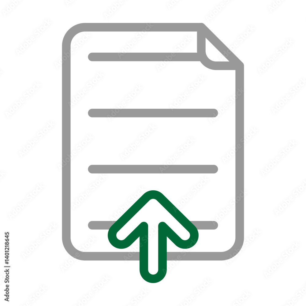 File Upload Vector Line Dark Green Grey Icon Design File Upload Vector Line Dark Green Grey Icon Design