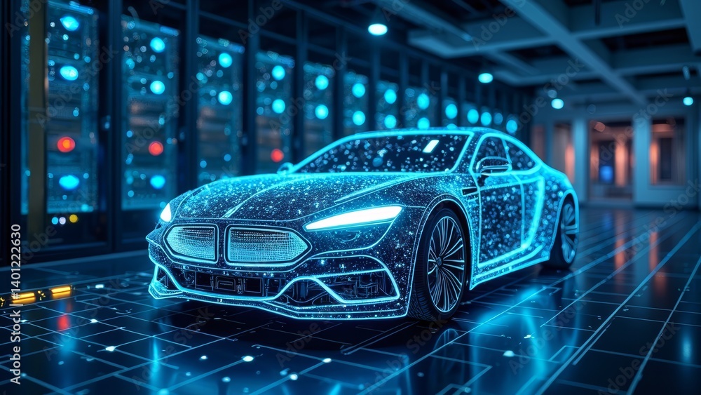 Future technology car display Future technology car display