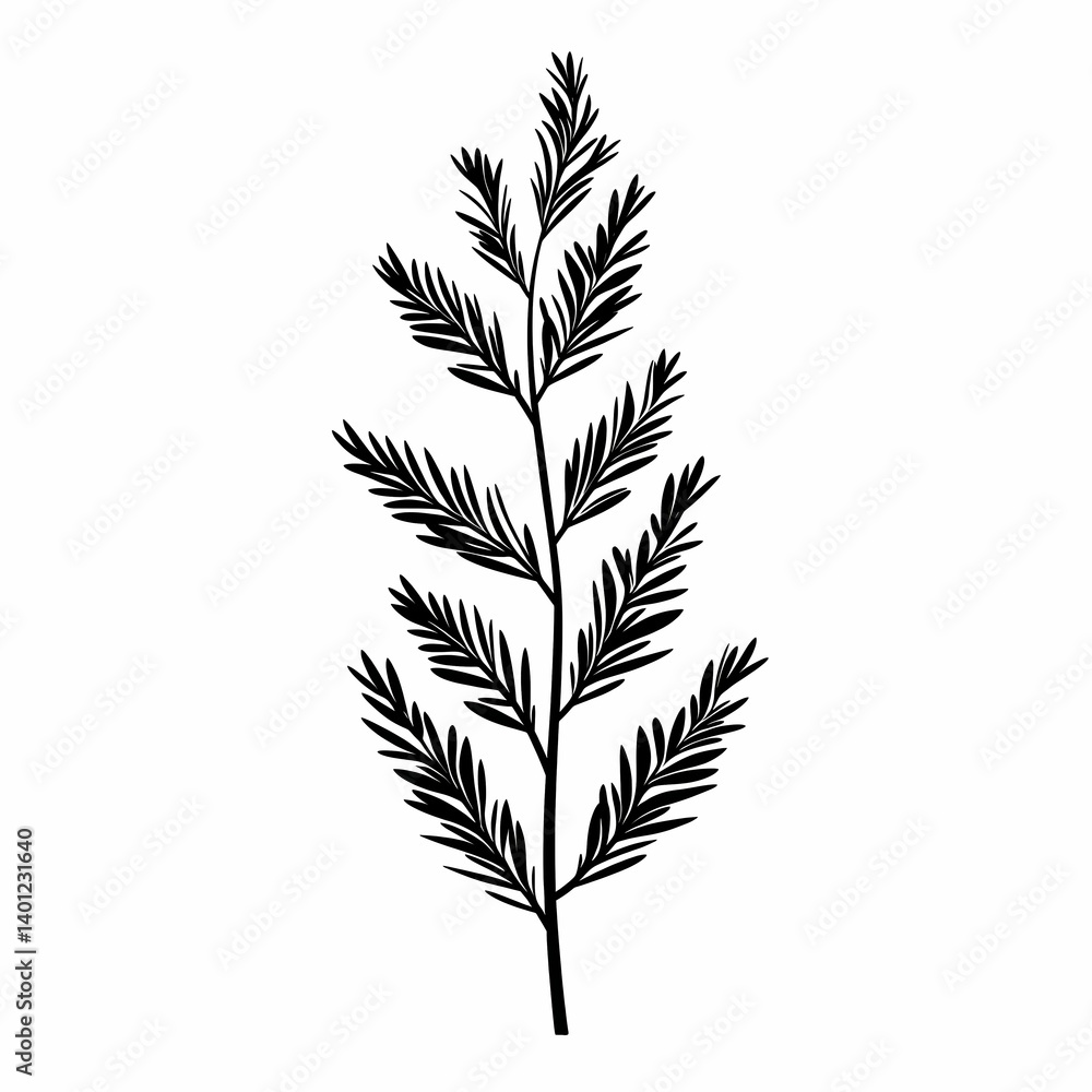 Botanical Leaf and Branch Silhouette: Eco-Friendly, Hand Drawn Nature Art - Greenery and Foliage Design for Vintage and Minimalist Decor Botanical Leaf and Branch Silhouette: Eco-Friendly, Hand Drawn Nature Art - Greenery and Foliage Design for Vintage and Minimalist Decor