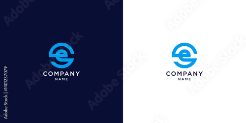 Letter se logo design. icons for business of luxury, elegant, simple.