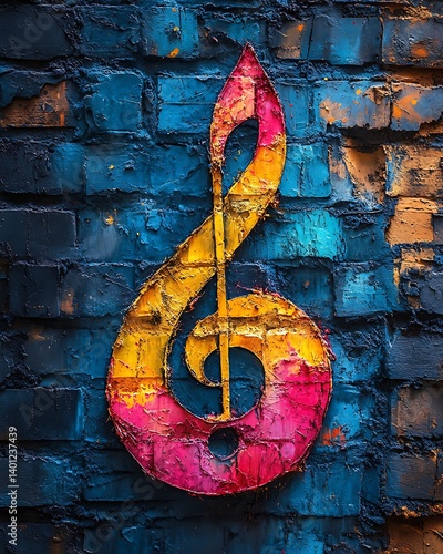 A retro grunge music festival flyer with gritty textures, bold block letters, and splattered paint effects, dark moody lighting with pops of fluorescent hues, tilted perspective