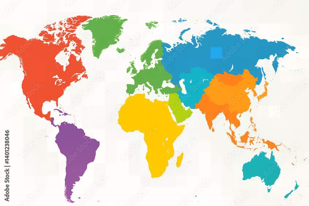 Obraz premium world map