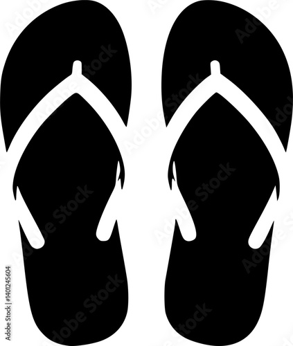 flip flop icon vector
