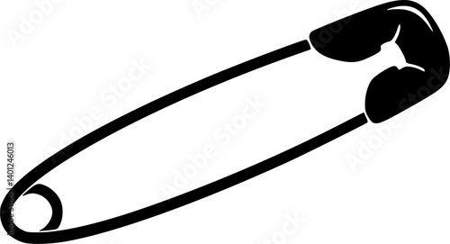safety pin logo icon design vector
