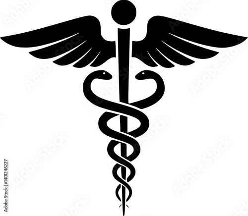 caduceus icon vector
