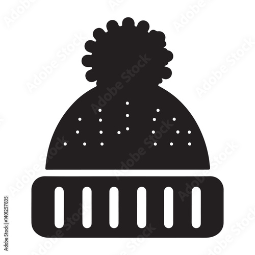 Stylish winter hat vector illustration keeping you warm in the cold
