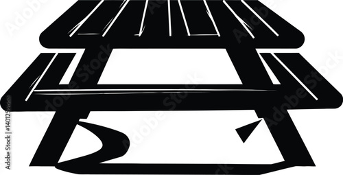 Minimalist Japanese Torii Gate Vector – Traditional Cultural Symbol with Bold Lines & Abstract Design for Modern Aesthetic Decor