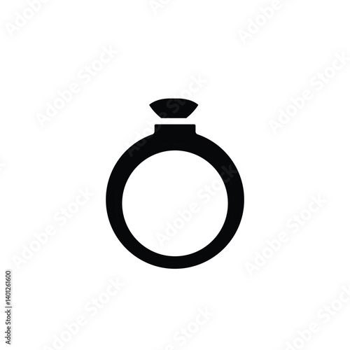wedding ring solid icon vector design good for web or mobile app