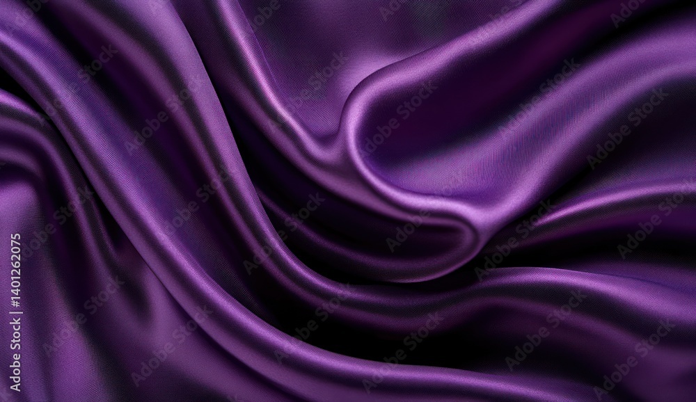 Purple fabric with soft folds and highlights creates a luxurious abstract texture. Purple fabric with soft folds and highlights creates a luxurious abstract texture.