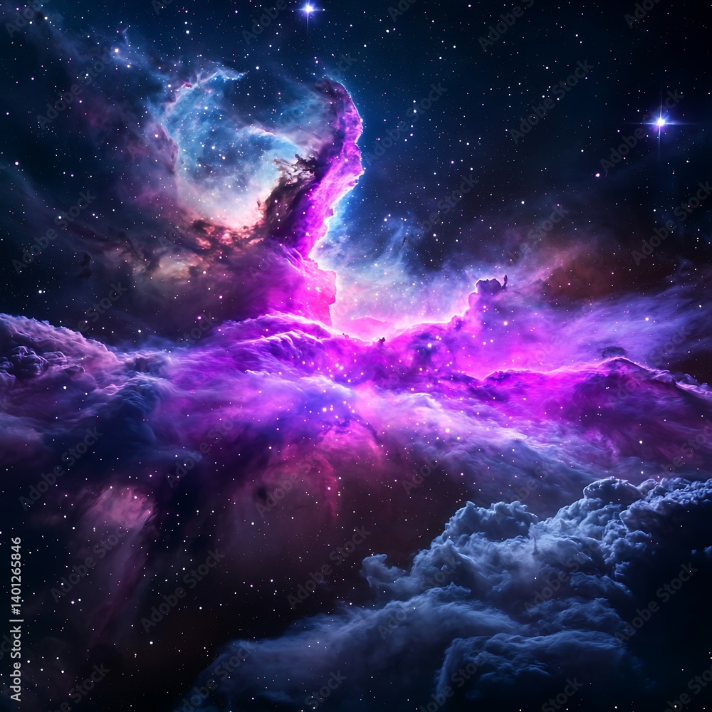 Fototapeta premium Nebula Galaxy Cosmic View