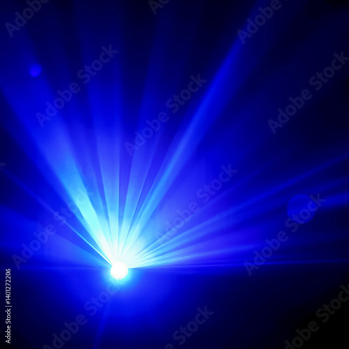 abstract blue background with rays