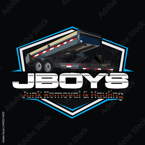 Junk removal logo, Hauling logo, Dumpster logo, trash logo design, Dumpster vector design, Dump icon