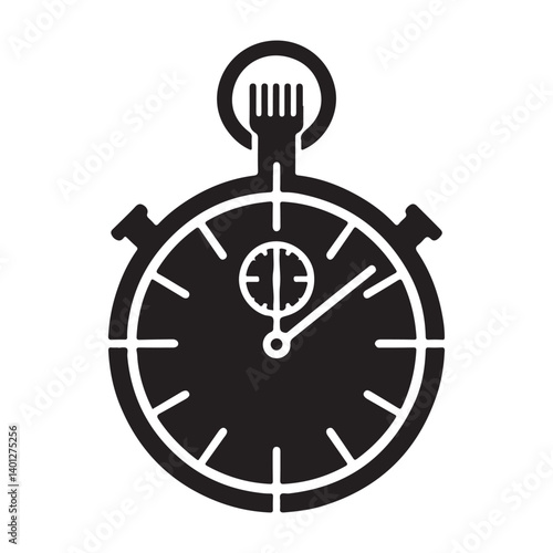 Vintage Stopwatch Illustration Timeless Precision Timekeeping Graphic Resource Download