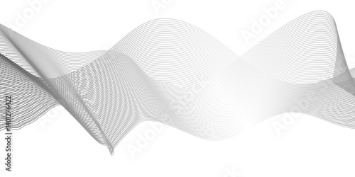 Abstract wavy stripes lines white background. Vector curve line pattern mesh. Technology lines flow and motion energy blend.