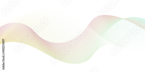 Abstract wavy stripes lines white background. Vector curve line pattern mesh. Technology lines flow and motion energy blend.