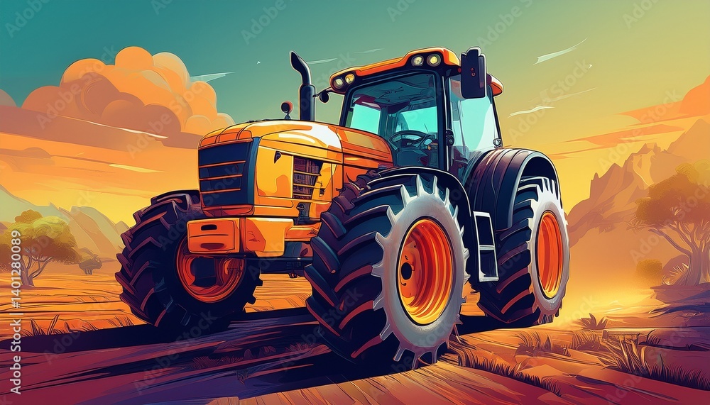 Obraz premium premium tractor