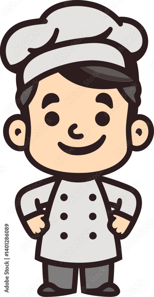 Obraz premium Skilled Chef at Work Chef Cooking in Restaurant Kitchen