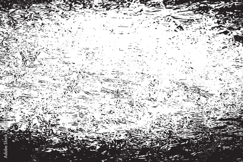 Black and white vintage grunge futuristic background. Suitable to create unique overlay textures with the effect of scratching, breaking, antiquity and old materials.
