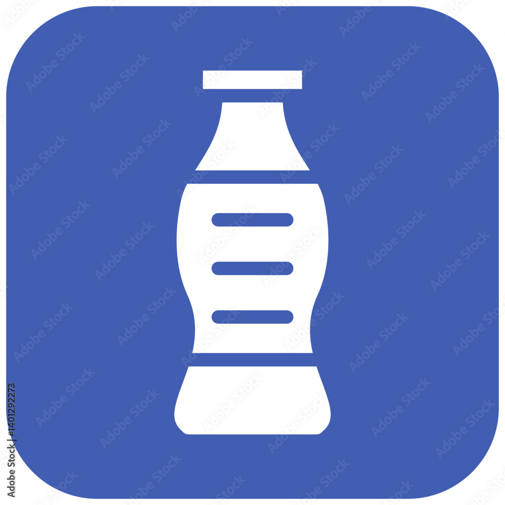 Fototapeta premium Strawberry Milk Icon