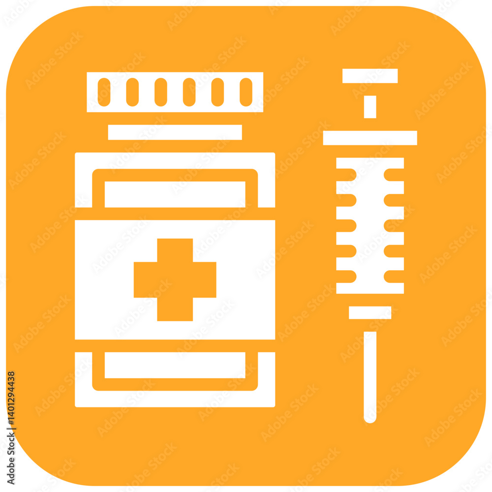 Obraz premium Injections Icon