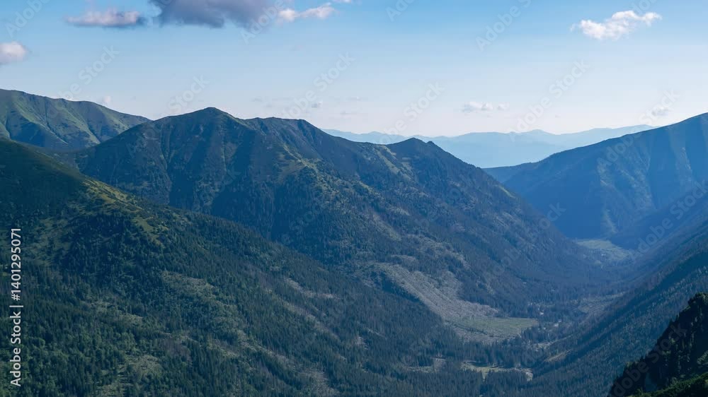 Captivating Summer Skies Over Tatra Mountains Time-lapse Captivating Summer Skies Over Tatra Mountains Time-lapse