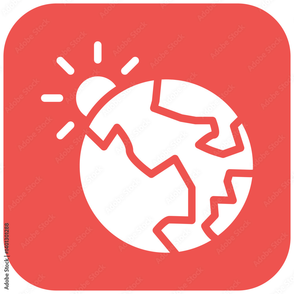 Fototapeta premium Global Warming Icon