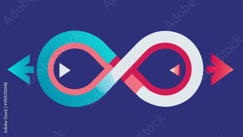 Infinity Loop of Care Show an infinity loop symbol made of nanostructures that represents the ongoing cycle of skin brightening and rejuvenation.