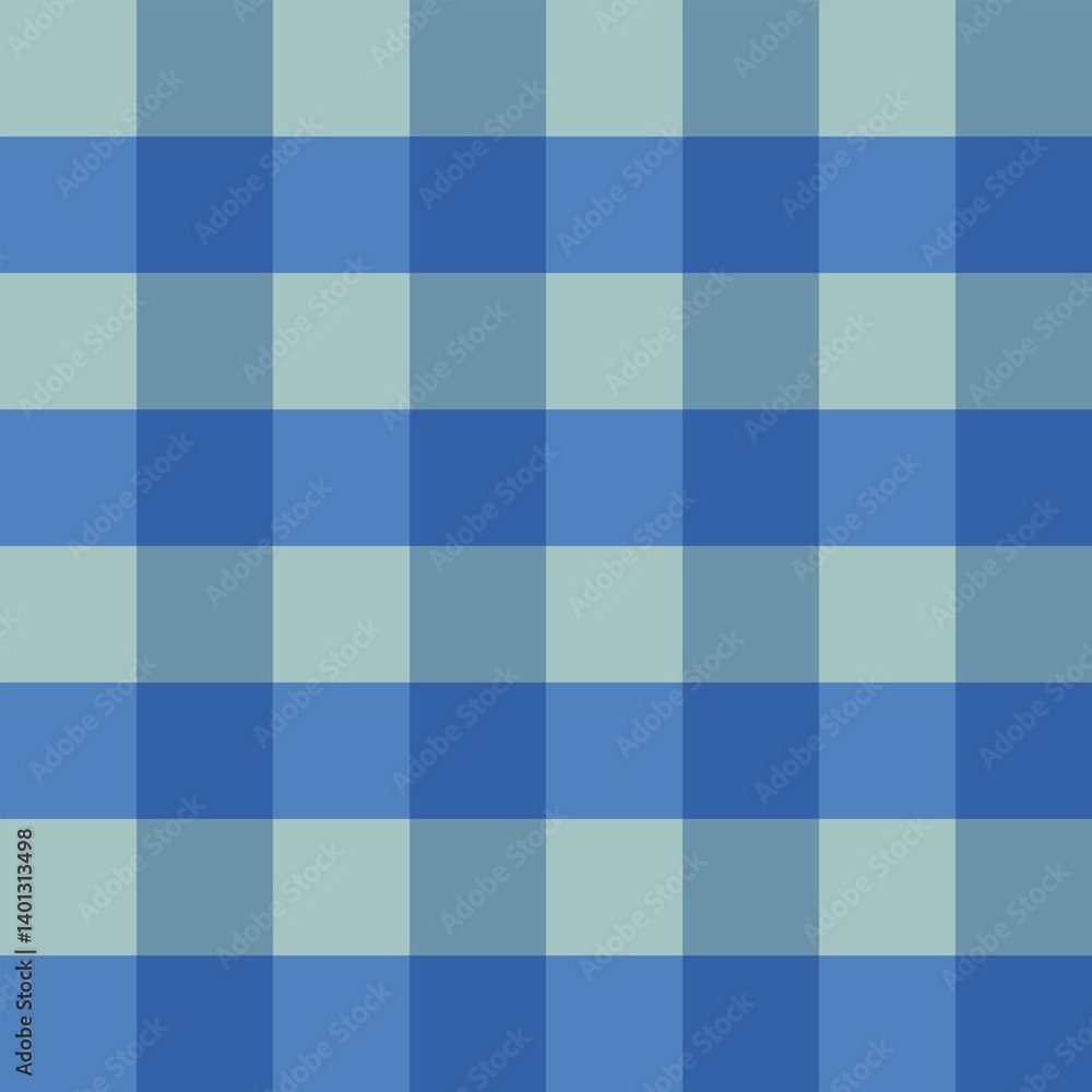 Seamless Blue gingham Pattern Design Ideal on Teal background Seamless Blue gingham Pattern Design Ideal on Teal background