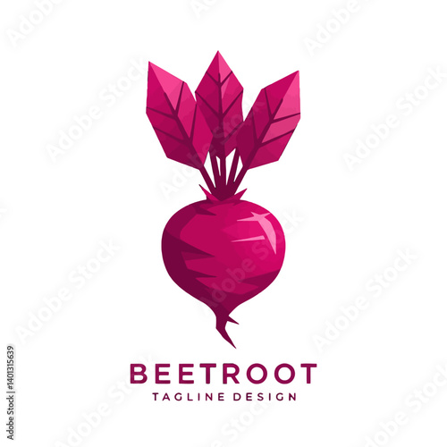 Vibrant beetroot logo design