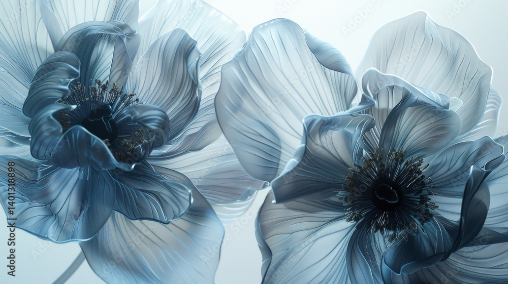 An elegant floral arrangement complemented by spectacular smoke effects, fog all around