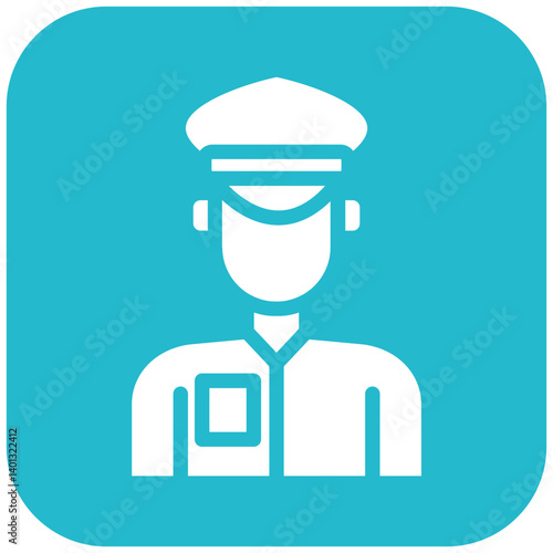 Taxi Driver Vector Icon