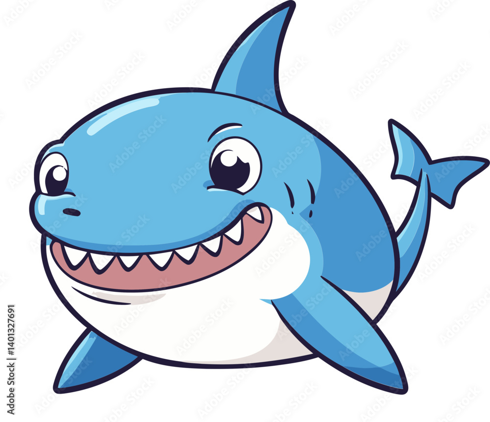 Shark Fin and Teeth Design Shark Swimming with Coral Shark Fin and Teeth Design Shark Swimming with Coral