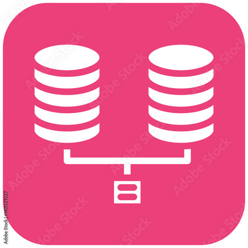 Distributed Data Vector Icon