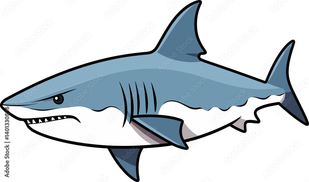 Fototapeta premium Shark for Fishing Adventure Shark with Smooth Body Design