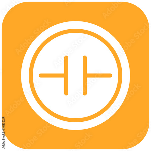 Capacitor Vector Icon