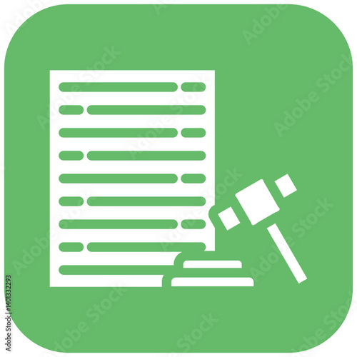 Business Law Vector Icon