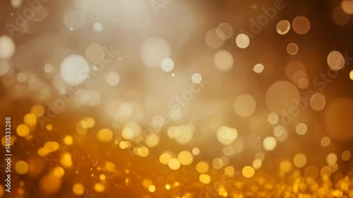 Elegant 4K Flow of Golden Particles Evoking Oscar-Level Luxury
