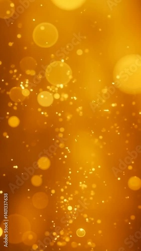 Elegant 4K Flow of Golden Particles Evoking Oscar-Level Luxury